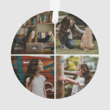 Logo de l'école avec l'ornement de quatre photos