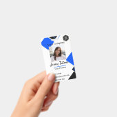 Logo de l'employé personnalisé et badge d'identifi (Manuel / portable)