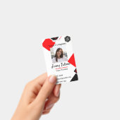 Logo de l'employé personnalisé et badge d'identifi (Manuel / portable)