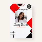 Logo de l'employé personnalisé et badge d'identifi (Dos)