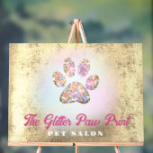 logo de l'empreinte de patte de parties scintillan (Neutre)