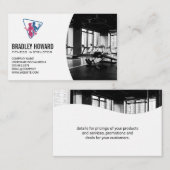 Logo de l'entraînement | Carte de visite du logo d (Devant / Derrière)