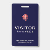 Logo de l'entreprise Badge d'entrée Hotel Resort (Avant)