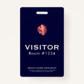 Logo de l'entreprise Badge d'entrée Hotel Resort (Devant)