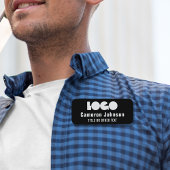 Logo de l'entreprise badge magnétique de l'employé