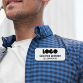 Logo de l'entreprise badge magnétique de l'employé