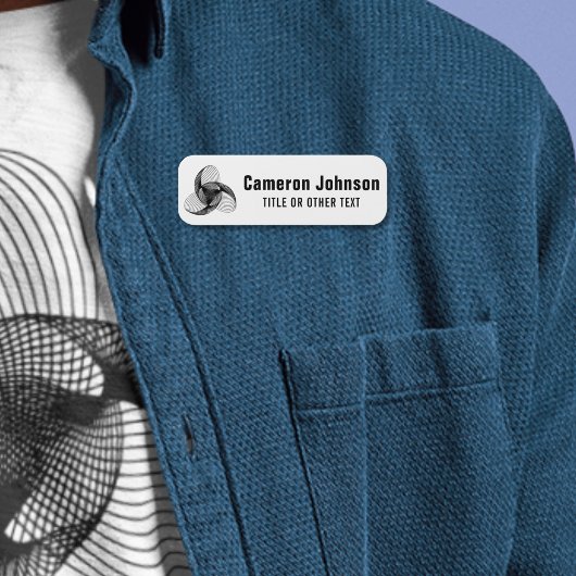 Logo de l'entreprise badge magnétique de l'employé