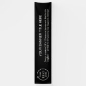 Logo de l'entreprise | Bannière Noir 12' Business  (Vertical)