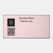 Logo de l'entreprise Code QR rose pâle (Recto)