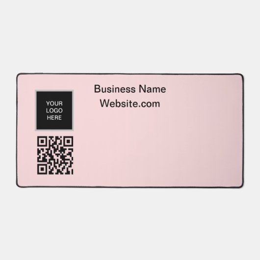 Logo de l'entreprise Code QR rose pâle (Recto)