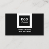Logo de l'entreprise, Dog Trainer Carte de fidélit (Dos)
