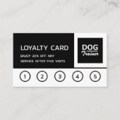 Logo de l'entreprise, Dog Trainer Carte de fidélit (Devant)