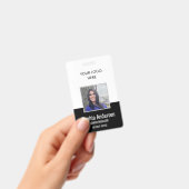 Logo de l'entreprise employé - Badge d'ID photo (Manuel / portable)