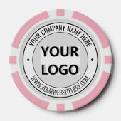 Logo de l'entreprise et jetons de poker de texte C (Recto)