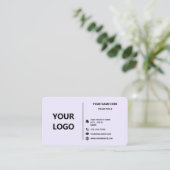 Logo de l'entreprise Modèle de carte de visite de (Debout devant)