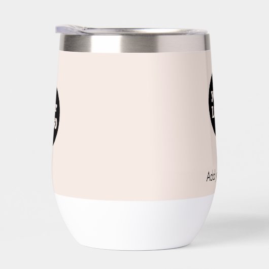 Logo de l'entreprise moderne Blush Pink Slogan (Droite)