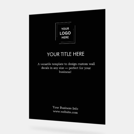 Logo de l'entreprise | Noir moderne (Angle)