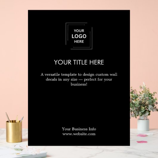 Logo de l'entreprise | Noir moderne (Mariage)