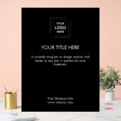 Logo de l'entreprise | Noir Moderne Professionnel (Mariage)