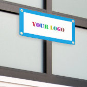 Logo de l'entreprise personnalisé Bannière promoti (Bâtiment extérieur)