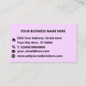 Logo de l'entreprise personnalisée Carte de visite (Devant)