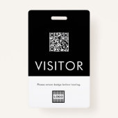 Logo de l'entreprise personnalisée Code QR Badge d (Dos)