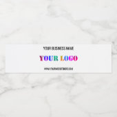 Logo de l'entreprise personnalisée et Étiquette de (Étiquettes simples)