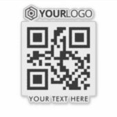 Logo de l'entreprise personnalisée et Sticker en v (Devant)