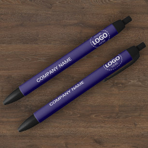 Logo de l'entreprise personnalisée et stylo bleu t