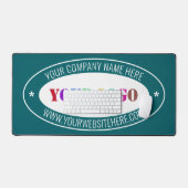 Logo de l'entreprise personnalisée et textos de vo (Clavier et souris)