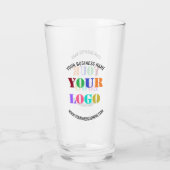 Logo de l'entreprise personnalisée et verre commer (Dos)