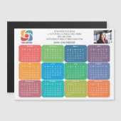 Logo de l'entreprise personnalisée Magnet du calen (Devant / Derrière)