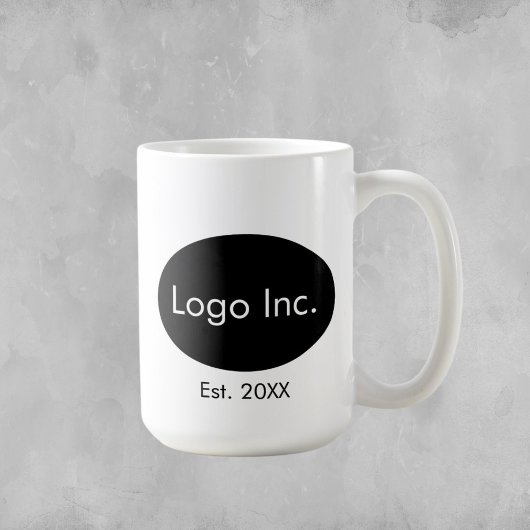 Logo de l'entreprise personnalisée - Mug noir de m