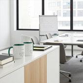 Logo de l'entreprise personnalisée Mug vert