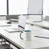 Logo de l'entreprise personnalisée Mug vert