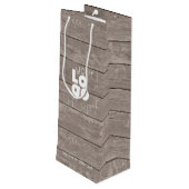 Logo de l'entreprise personnalisée Sac à vin en bo (Dos Angle)