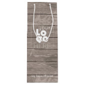 Logo de l'entreprise personnalisée Sac à vin en bo (Devant)