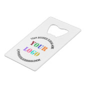 Logo de l'entreprise personnalisée Texte Carte de  (Devant Angle)