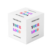 Logo de l'entreprise personnalisée Texte Cube prom (Angle arrière)
