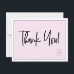 Logo de l'entreprise Simple Black Pink Merci socia<br><div class="desc">Express votre gratitude avec notre Simple Black Pink Company Logo Social Carte de remerciements. Ce modèle de carte plat élégant et polyvalent vous permet de le personnaliser avec le logo et les détails essentiels de votre entreprise, en créant un geste de remerciement professionnel et poli. Customisez la carte avec le...</div>