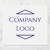 Logo de l'entreprise sur mesure Étiquette Champagn (Étiquettes simples)