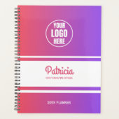 Logo de l'entreprise sur mesure rose/bleu dégradé (Devant)