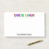Logo de l'entreprise Texte Business Post-it® Notes (Sur un bureau)