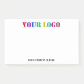 Logo de l'entreprise Texte Business Post-it® Notes (Devant)