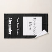 Logo de l'équipe sportive personnalisée, nom de l' (Serviette à main)