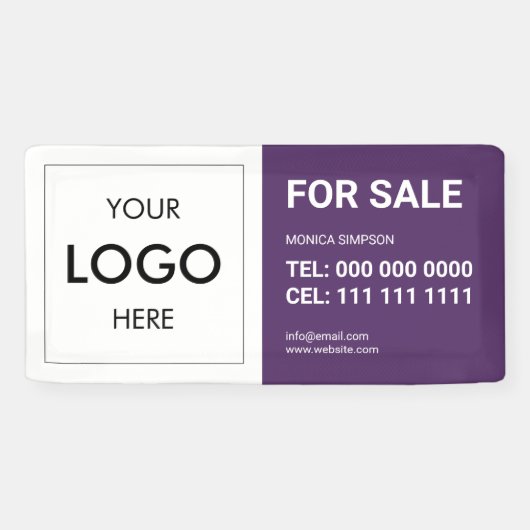 Logo de l'état réel Bannière moderne (Horizontal)