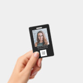 Logo de l'ID photo de l'employé Code QR Badge (À main)