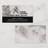 Logo de l'immobilier Carte de visite en marbre (Devant / Derrière)