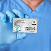 Logo de l'infirmière | Carte de visite de code QR