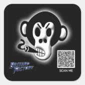 Logo de l'usine Bastard Stickers QR Code (Devant)